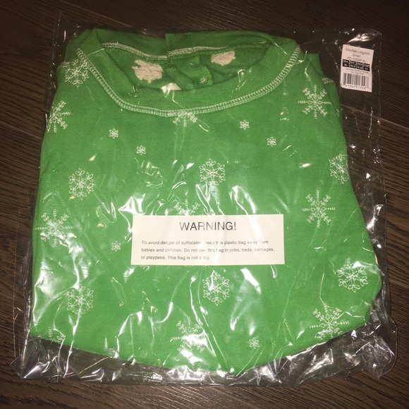 NEW Hip Doggie Green Snowflake Long Johns - Picture 5 of 6